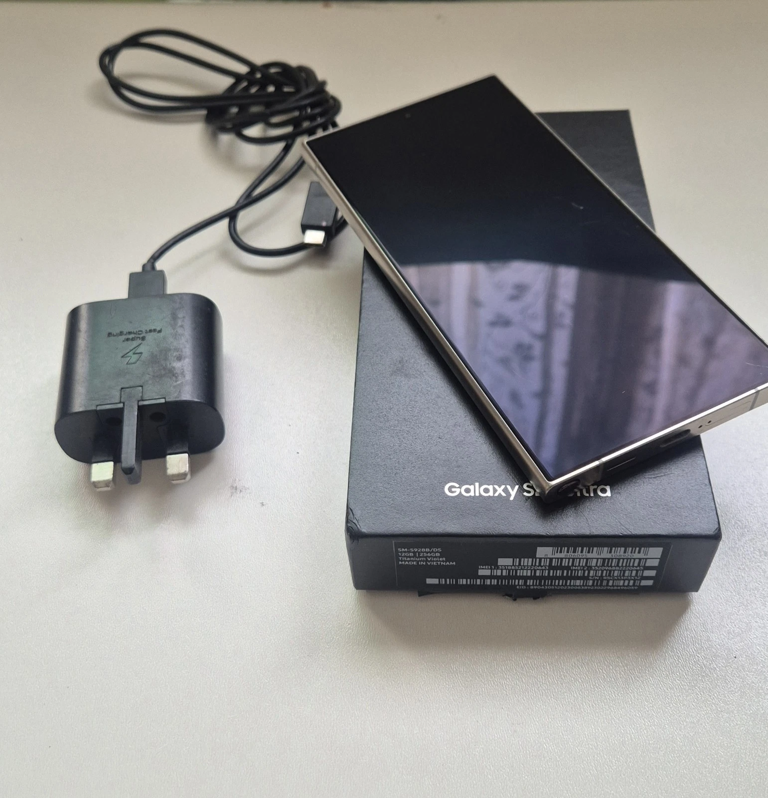 SAMSUNG Samsung Galaxy S24 Ultra Titanium Violet, 256GB, 12GB RAM, Unlocked