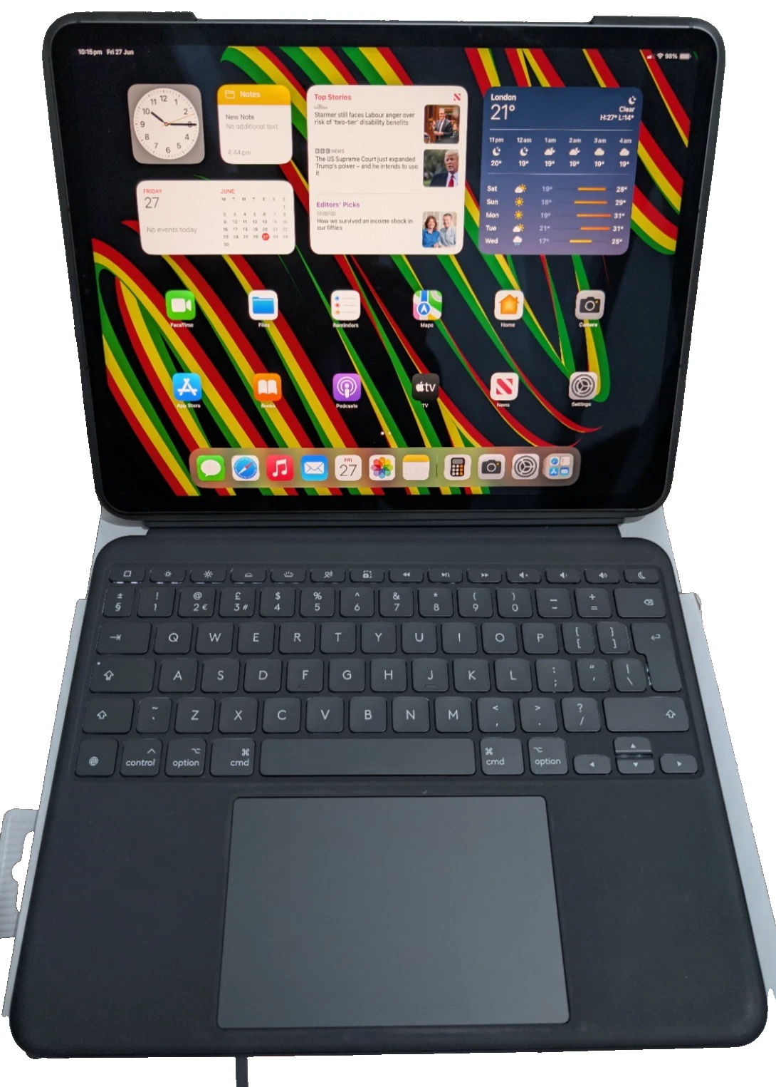 Apple iPad Pro 12.9" 5th Gen 256GB Wi-Fi+5G Grey + Pencil & Keyboard bundle